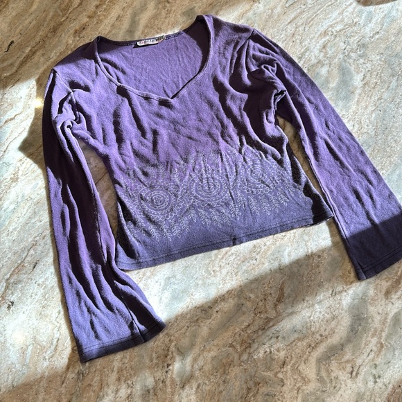 Y2K Flare Sleeve Top - Picture 1 of 8